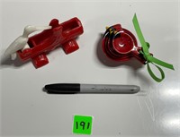 Vtg Toothpick Dispenser&Cardinal  Measuring Spoons