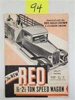 REO Speed Wagon Booklet