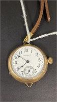 1901 Waltham ladies wristwatch. Leather strap