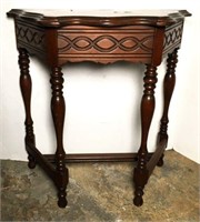 Wood Carved Accent Table