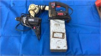 Craftsman 1/2” drill, Skil Jig saw, hair dryer,