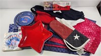 4Th of July Decor, New Apron/Mitten, Paper Plates