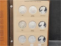 27- 2007-2016 American Silver Eagle Dollars