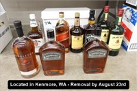 LOT, (9) BOTTLES OF ASSORTED LIQUOR