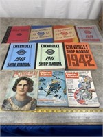 Vintage Chevrolet ship manuals from 1935-1942.