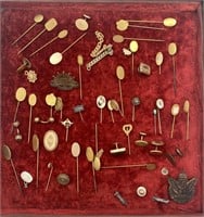 Collection of Antique & Vintage Stickpins + WWII