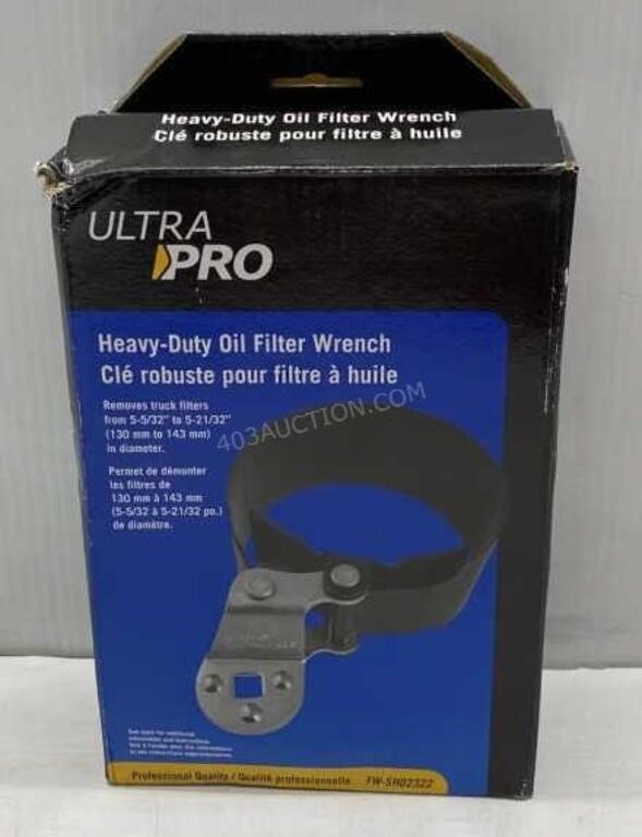 Ultra Pro Heavy-Duty Oil Filter Wrench - NEW $40