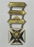 US in Russia Civil War Drill Corps Military Pin