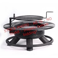 Master Forge 47in Black Steel Fire Pit