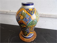 Talavera Pottery Hand Painted Vase 2ft