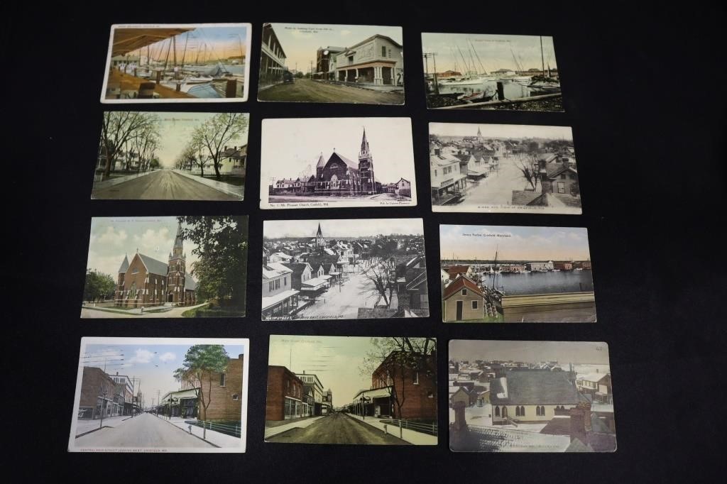 Crisfield MD post card lot dating back to 1907