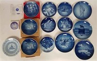 Lot of 13 Bing and Grondahl Decorated Plates