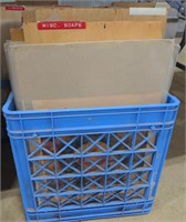 (AB) Crate of vtg advertising