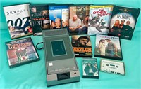 DVD's, Cassette's & Rewinder
