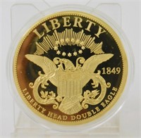 1849 Liberty Head Double Eagle Dollar Replica