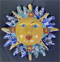 Mexico Sun Face Wall Art - Signed