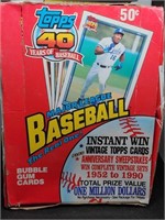 Large Box Full of 1991 Topps Bubble Gum Baseball