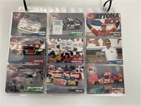 Maxx racing cards, 1998 upper deck, 19 sheets
