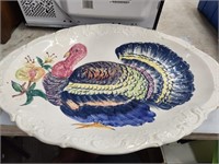 Large Turkey Platter chip on underside