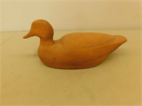 Wooden duck decoy - 15 in long
