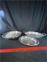 SILVER PLATE TRAYS
