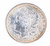 Coin 1902-P Morgan Silver Dollar Gem BU