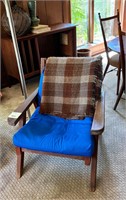 Vintage Redwood Chair & Cushion