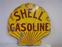 SHELL GASOLINE CLAMSHELL DSP SIGN - 41 1/2" X 41