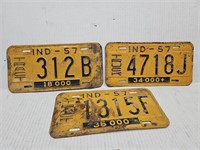 1957 Truck License Plates