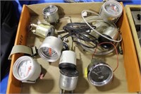 ASSORTED GUAGES: OIL PRESSURE, BOOST, BATTERY,
