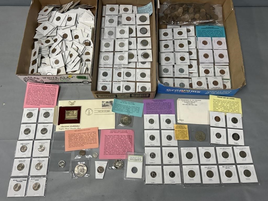 Large Coin Collection; Wheat Pennies; Foreign etc