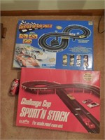 Eldon Stock Car Race Track & Road Race Set AS-IS