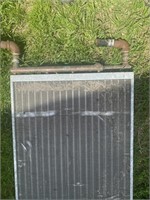 radiator, from wood boiler