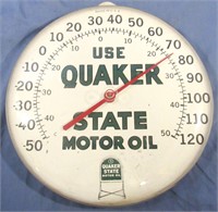 VINTAGE QUAKER STATE MOTOR OIL THERMOMETER
