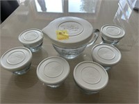 Pampered Chef Measuring Cup & Bowls w/ Lids