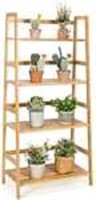 Bamboo 4-Tier Bookshelf Storage Stand