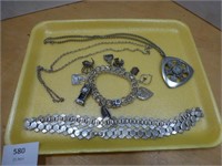 Jewellery / Sterling Charm Bracelet - Assorted Lot