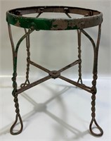 AS IS ANTIQUE WROUGHT IRON STOOL - PROJECT PIECE