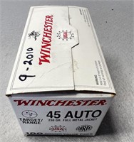 (100) Rnds .45ACP, Winchester 230 Gr. FMJ