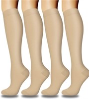 Sz 3XL 4 Pairs Copper Compression Socks for