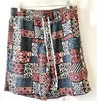 Sz M Cozople Men's Linen Shorts Boho Tribal