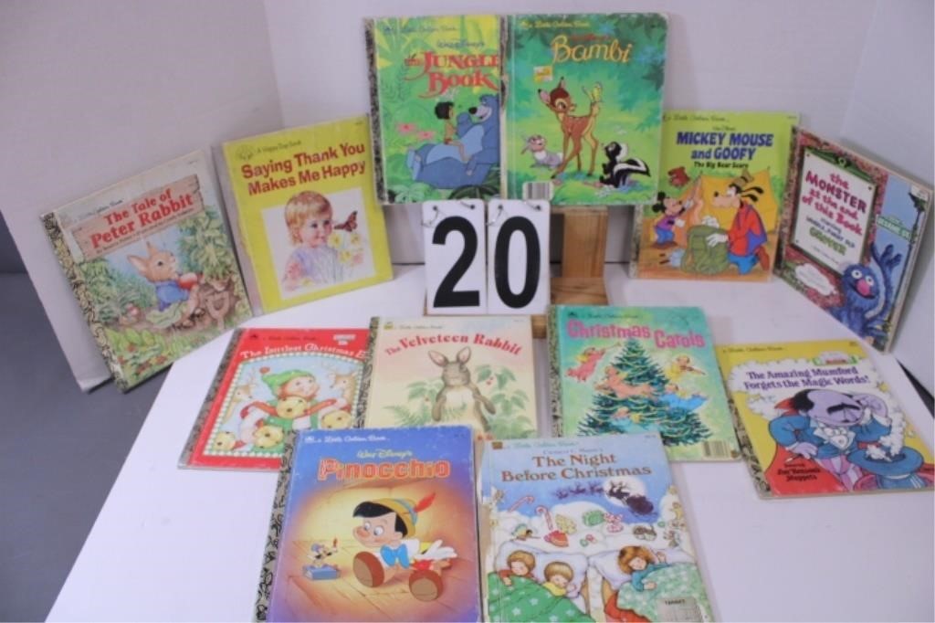 12  Little Golden Book Children Books ~ Bambi ~