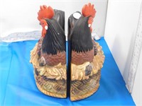 ROOSTER BOOKENDS