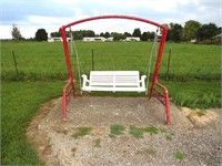 Wooden Swing - Measures Approx. 47 1/2 on Metal