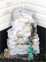 Resin Rock Fountain - Unknown Working Condition -