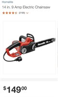 Homelite 14" 9 Amp Electric Chainsaw