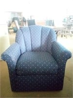 Navy Blue Accent Chair Measures 32" x 27" x 34"