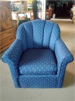 Comfortable Navy Blue Accent Chair Measures 32" x