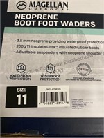Magellan neoprene boot foot waders size 11