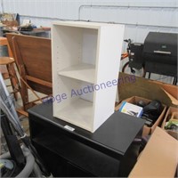 TV stand, small bookshelf